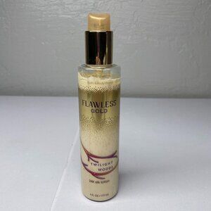 Bath & Body Works Twilight Woods Flawless Gold 24K Silk Lotion 6 oz Shimmer